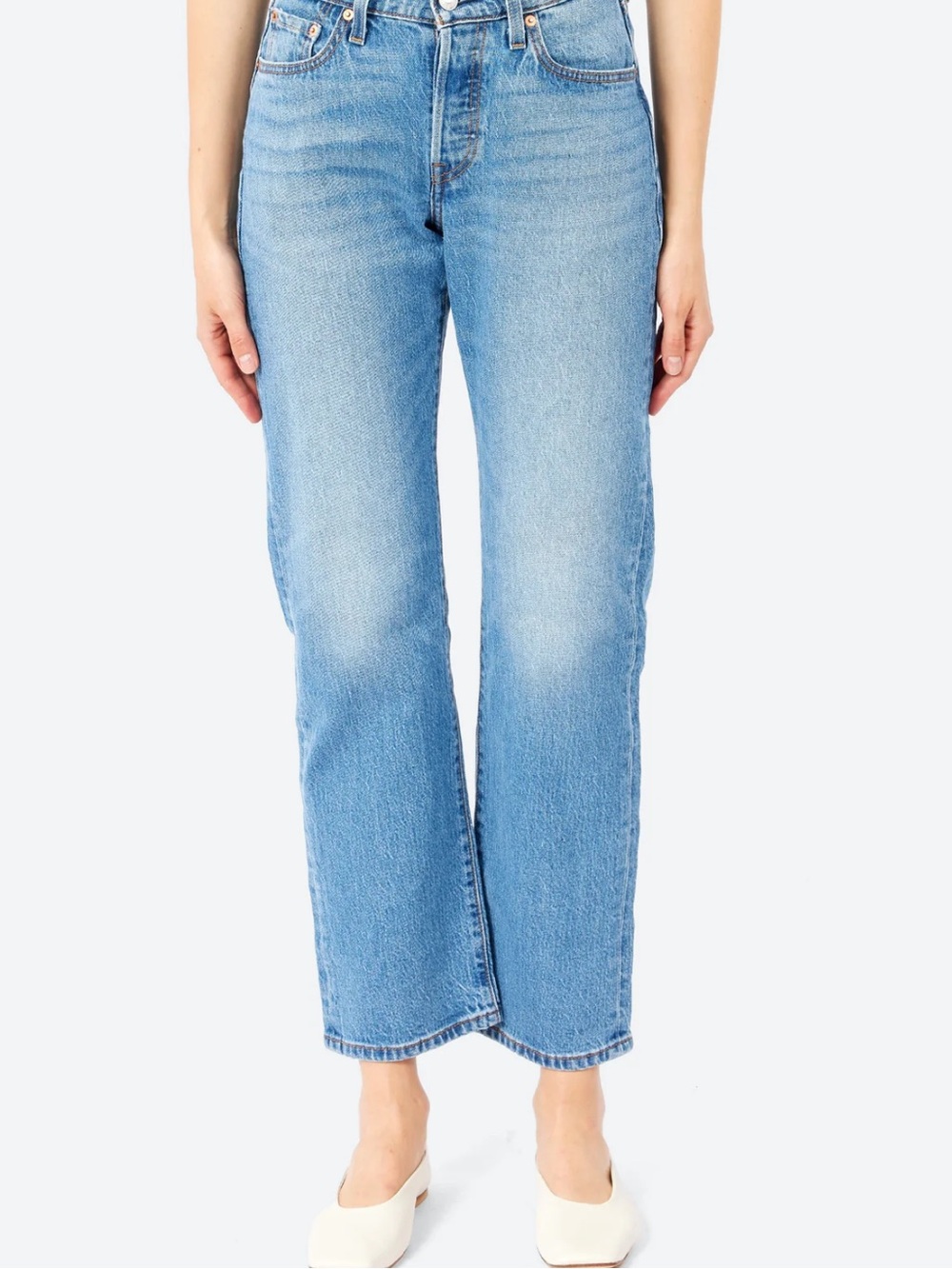 Light Blue High-Rise Levi’s 501 Curve Buttonfly Jeans